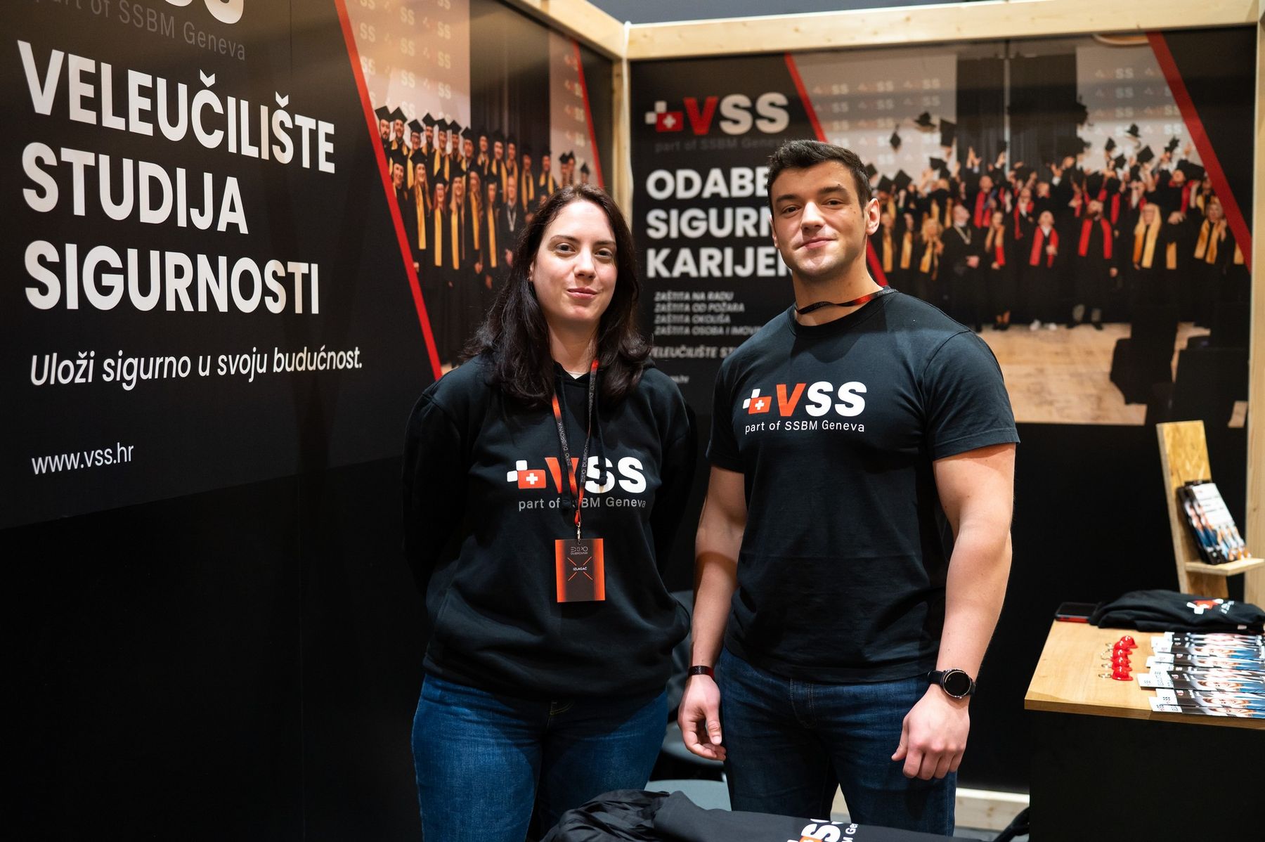 Predstavnici Veleučilišta studija sigurnosti na svom štandu na Dubrovnik EXPO-u 2026.